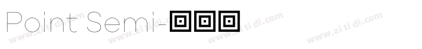 Point Semi字体转换